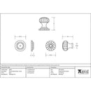 From The Anvil - Flower Cabinet Knob - Small - Black - 83507 - Choice Handles