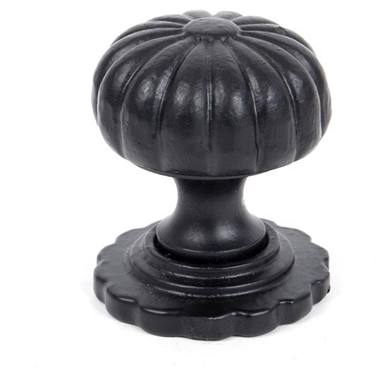 From The Anvil - Flower Cabinet Knob - Small - Black - 83507 - Choice Handles