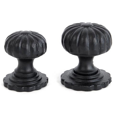 From The Anvil - Flower Cabinet Knob - Large - Black - 83509 - Choice Handles