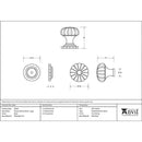 From The Anvil - Flower Cabinet Knob - Large - Black - 83509 - Choice Handles