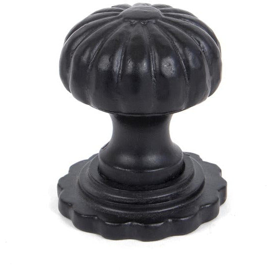 From The Anvil - Flower Cabinet Knob - Large - Black - 83509 - Choice Handles