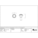 From The Anvil - Ringed Cabinet Knob - Small - Black - 83511 - Choice Handles