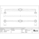 From The Anvil - 13 1/2" Hammered D Handle - Natural Smooth - 83529 - Choice Handles