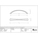 From The Anvil - 5" Shell Pull Handle - Natural Smooth - 83533 - Choice Handles
