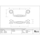 From The Anvil - Smooth Drop Handle - Natural Smooth - 83535 - Choice Handles