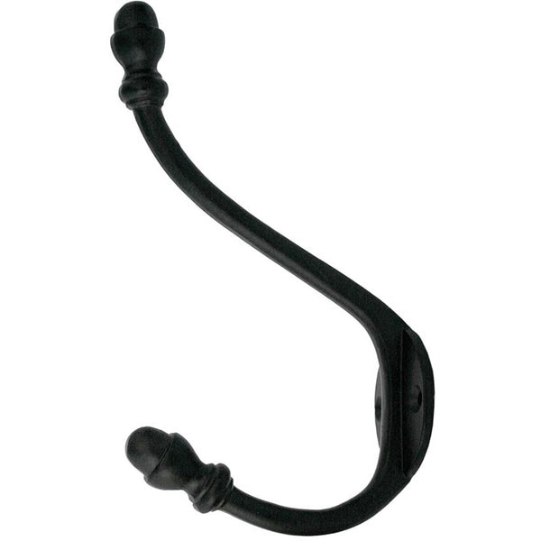 From The Anvil - 6 1/2" Hat & Coat Hook - Black - 83542 - Choice Handles