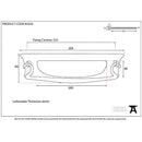 From The Anvil - Art Deco Letter Plate - Polished Brass - 83545 - Choice Handles