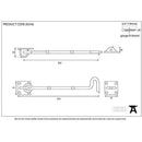 From The Anvil - 8" Cabin Hook - Polished Brass - 83546 - Choice Handles