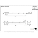 From The Anvil - 6" Cabin Hook - Polished Brass - 83547 - Choice Handles