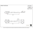 From The Anvil - 4" Cabin Hook - Polished Brass - 83548 - Choice Handles