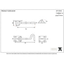 From The Anvil - 3" Cabin Hook - Polished Brass - 83549 - Choice Handles