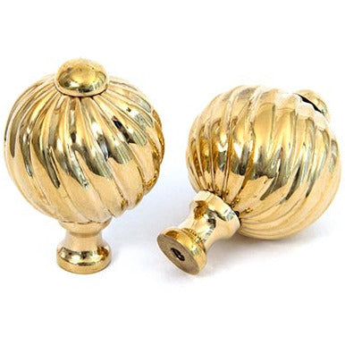 From The Anvil - Spiral Cabinet Knob - Small - Polished Brass - 83550 - Choice Handles