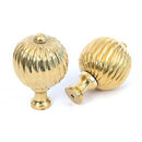 From The Anvil - Spiral Cabinet Knob - Large - Polished Brass - 83552 - Choice Handles
