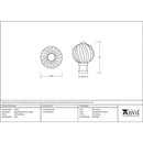 From The Anvil - Spiral Cabinet Knob - Large - Polished Brass - 83552 - Choice Handles