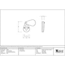 From The Anvil - Plain Escutcheon - Rosewood - 83558 - Choice Handles