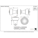 From The Anvil - Ringed Mortice/Rim Knob Set - Rosewood - 83562 - Choice Handles