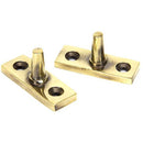 From The Anvil - 8" Monkeytail Stay - Aged Brass - 83567 - Choice Handles