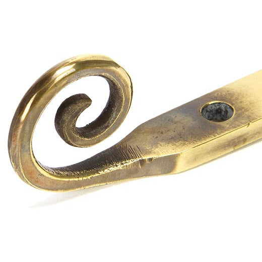 From The Anvil - 10" Monkeytail Stay - Aged Brass - 83568 - Choice Handles