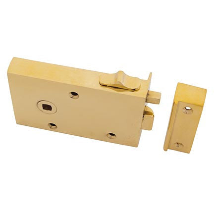 From The Anvil - Left Hand Bathroom Latch - Polished Brass - 83570 - Choice Handles