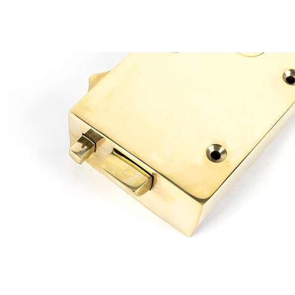 From The Anvil - Right Hand Bathroom Latch - Polished Brass - 83571 - Choice Handles