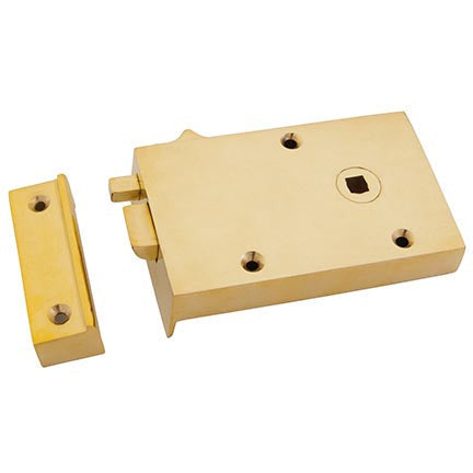 From The Anvil - Right Hand Bathroom Latch - Polished Brass - 83571 - Choice Handles