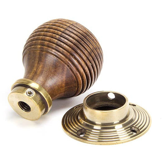 From The Anvil - Beehive Mortice/Rim Knob Set - Rosewood - 83573 - Choice Handles