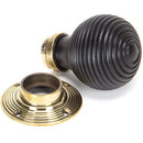 From The Anvil - Beehive Mortice/Rim Knob Set - Ebony - 83574 - Choice Handles