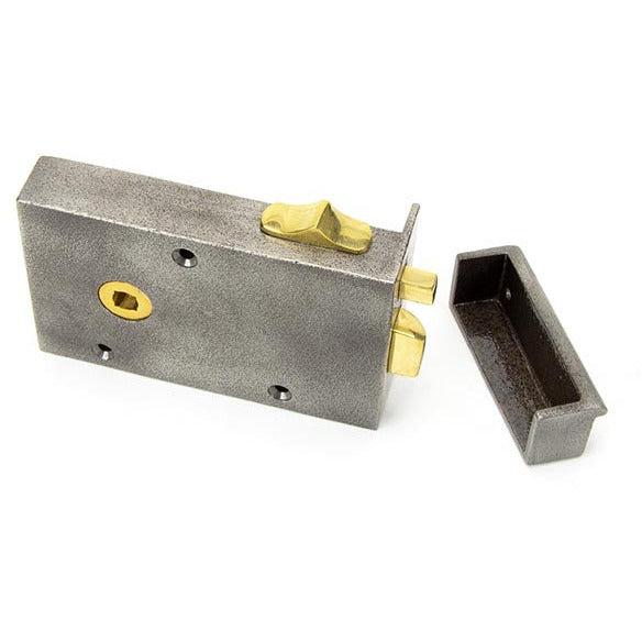 From The Anvil - Left Hand Bathroom Latch - Iron - 83575 - Choice Handles