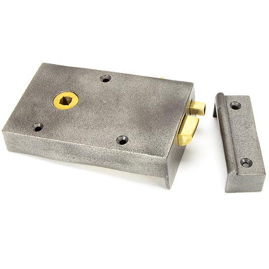 From The Anvil - Left Hand Bathroom Latch - Iron - 83575 - Choice Handles