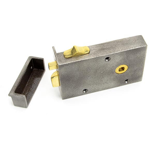 From The Anvil - Right Hand Bathroom Latch - Iron - 83576 - Choice Handles