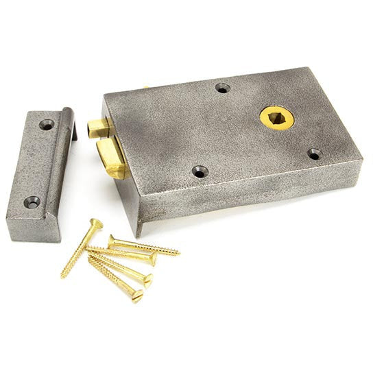 From The Anvil - Right Hand Bathroom Latch - Iron - 83576 - Choice Handles