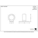 From The Anvil - Sash Eye Lift - Satin Chrome - 83609 - Choice Handles