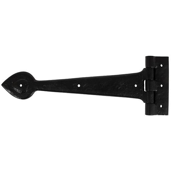 From The Anvil - Textured 12" Cast T Hinge (pair) - Black - 83621 - Choice Handles