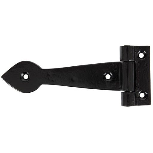 From The Anvil - Smooth 6" Cast T Hinge (pair) - Black - 83624 - Choice Handles