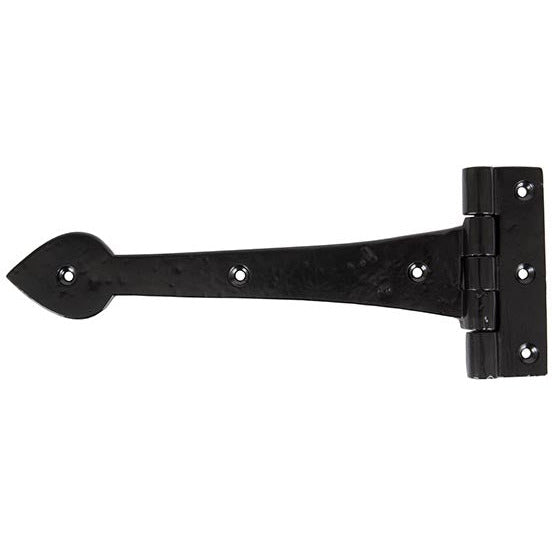 From The Anvil - Smooth 10½" Cast T Hinge (pair) - Black - 83625 - Choice Handles