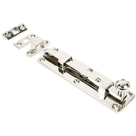 From The Anvil - 6" Universal Bolt - Polished Nickel - 83626 - Choice Handles