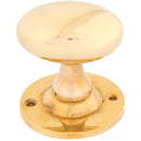 From The Anvil - Oval Mortice/Rim Knob Set - Polished Brass - 83627 - Choice Handles