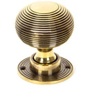 From The Anvil - Beehive Mortice/Rim Knob Set - Aged Brass - 83633 - Choice Handles
