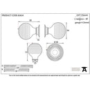 From The Anvil - Beehive Mortice/Rim Knob Set - Ebony - 83634 - Choice Handles