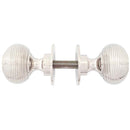 From The Anvil - Beehive Mortice/Rim Knob Set - Polished Nickel - 83636 - Choice Handles
