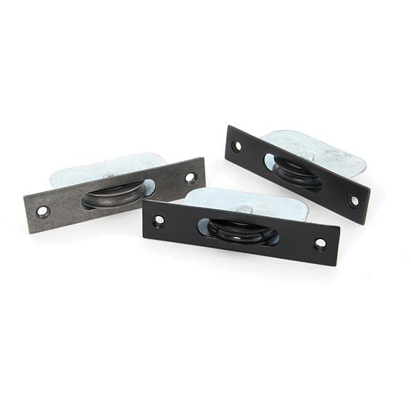 From The Anvil - Square Ended Sash Pulley 75kg - Polished Nickel - 83637 - Choice Handles