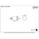 From The Anvil - Black Floor Mounted Door Stop - Black - 83647 - Choice Handles