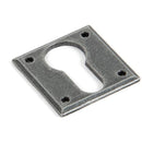 From The Anvil - Euro Escutcheon - Pewter Patina - 83656 - Choice Handles