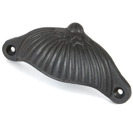 From The Anvil - 4" Flower Drawer Pull - Beeswax - 83672 - Choice Handles