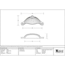 From The Anvil - " Flower Drawer Pull - Black - 83676 - Choice Handles