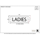 From The Anvil - Ladies Sign - Antique Pewter - 83685 - Choice Handles