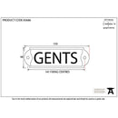 From The Anvil - Gents Sign - Antique Pewter - 83686 - Choice Handles
