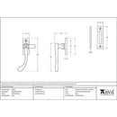 From The Anvil - Peardrop Fastener - Polished Brass - 83696 - Choice Handles