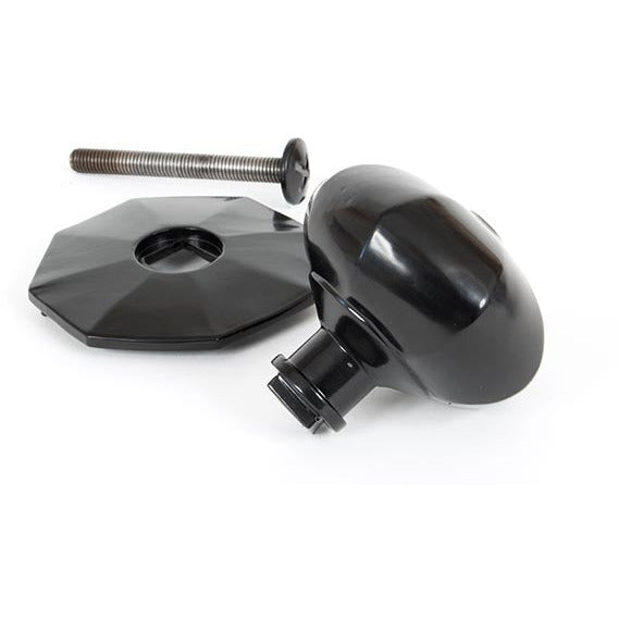 From The Anvil - Octagonal Centre Door Knob - Black - 83779 - Choice Handles