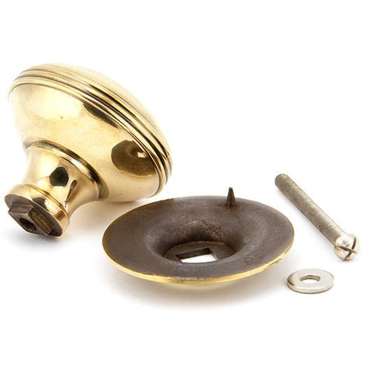 From The Anvil - Prestbury Centre Door Knob - Aged Brass - 83782 - Choice Handles